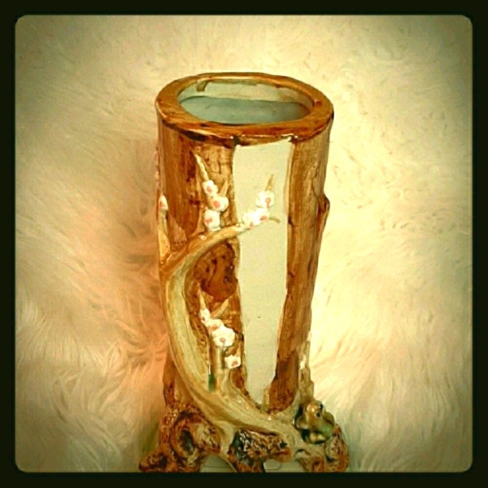 Asian  ‎ Willow Tree Chunky    Vase 13 x 10x4 Top